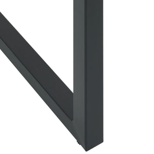 Barhocker 4er Set Schwarz Stahl