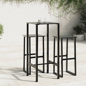 Schwarzer Bartisch 50x50x110 cm