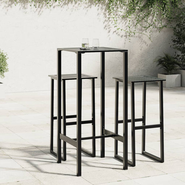 Schwarzer Bartisch 50x50x110 cm