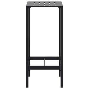 Schwarzer Bartisch 50x50x110 cm