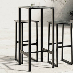 Schwarzer Bartisch 50x50x110 cm