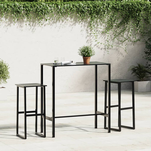 Schwarzer Bartisch 100x50x110 cm
