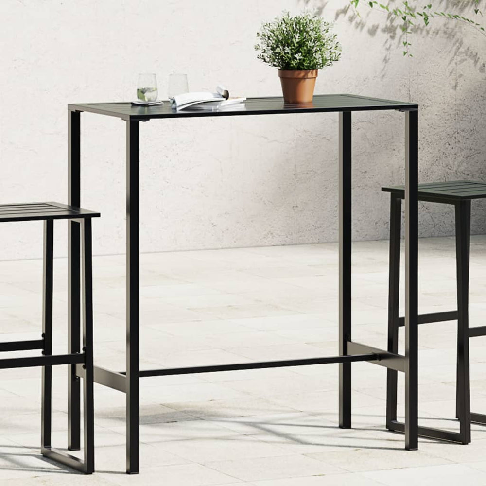 Schwarzer Bartisch 100x50x110 cm