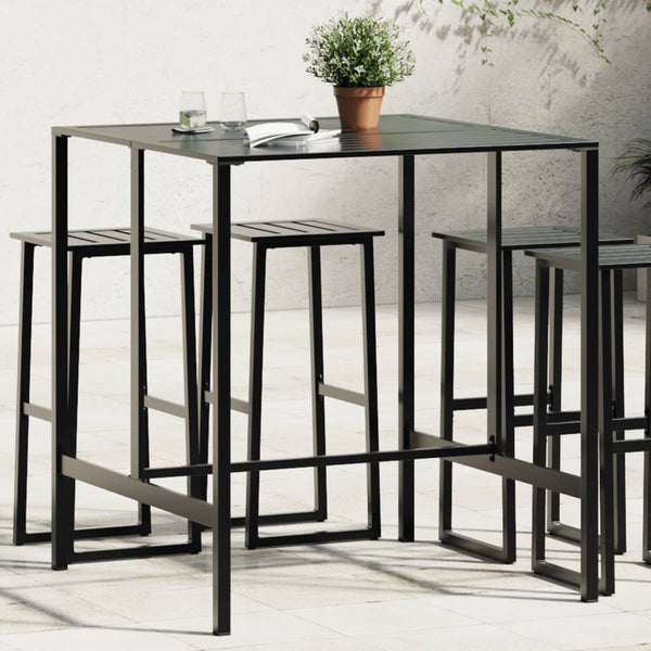 Schwarzer Bartisch 100x100x110 cm