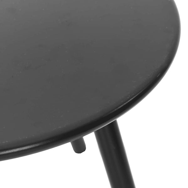 vidaXL Ensemble de 3 chaises de jardin en résine tressée Noir et gris clair
