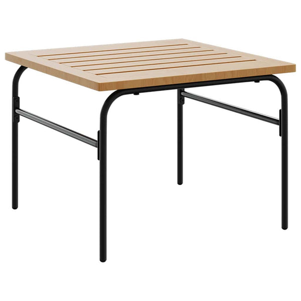 Satztische 2er Set Stahl Braun Schwarz