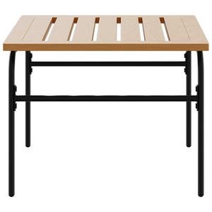Satztische 2er Set Stahl Braun Schwarz