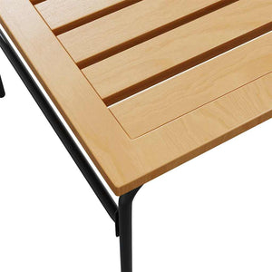 Satztische 2er Set Stahl Braun Schwarz