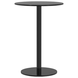 Schwarzer Gartentisch Rund Ø50 cm