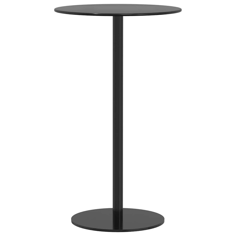 Runder Gartentisch Schwarz Ø60x105 cm