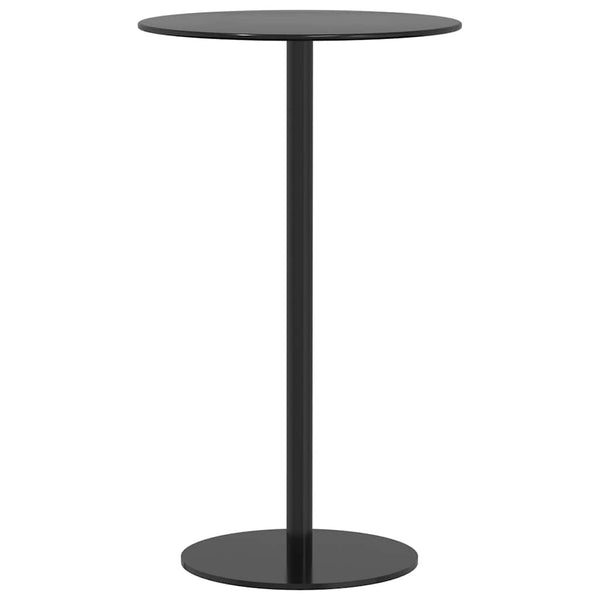 Runder Gartentisch Schwarz Ø60x105 cm