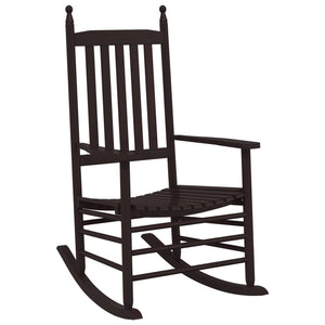 Schaukelstühle 2er Set, Pappelholz Braun