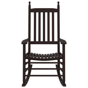 Schaukelstühle 2er Set, Pappelholz Braun