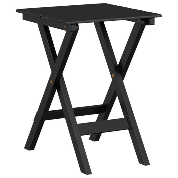 Schaukelstühle mit Tisch, Schwarz, 2er Set