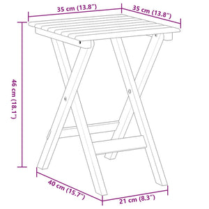 Schaukelstühle mit Klapptisch, 2er Set, Weiß