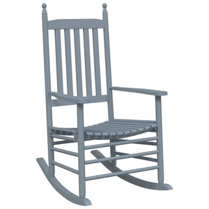 Schaukelstühle 2er Set mit Tisch Grau