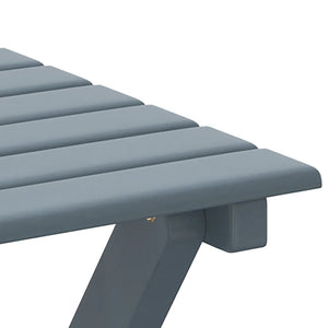 Schaukelstühle 2er Set mit Tisch Grau