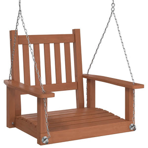 Garten Hängestuhl Braun Tanne Massivholz