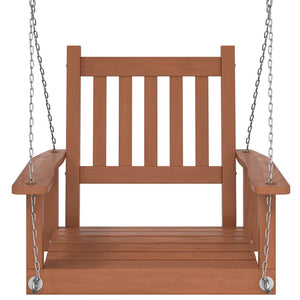 Garten Hängestuhl Braun Tanne Massivholz