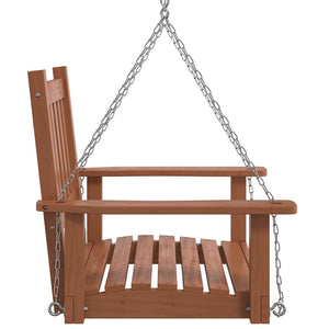 Garten Hängestuhl Braun Tanne Massivholz