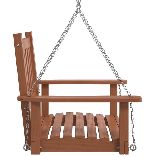 Garten Hängestuhl Braun Tanne Massivholz