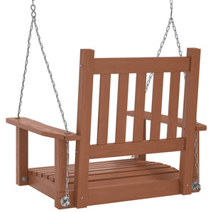Garten Hängestuhl Braun Tanne Massivholz