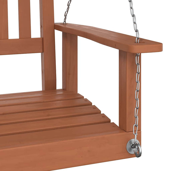 Garten Hängestuhl Braun Tanne Massivholz