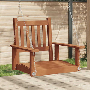 Garten Hängestuhl Braun Tanne Massivholz