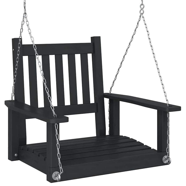 Garten Hängesessel Schwarz Tanne Massivholz