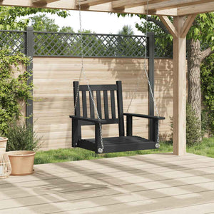 Garten Hängesessel Schwarz Tanne Massivholz