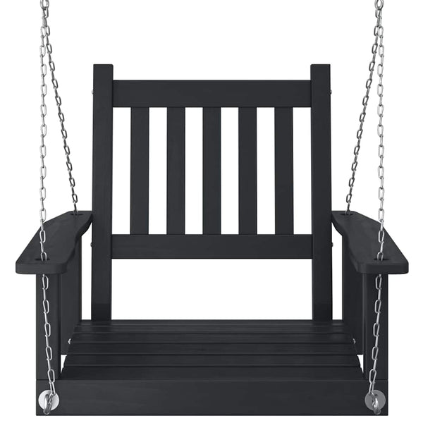 Garten Hängesessel Schwarz Tanne Massivholz
