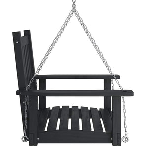 Garten Hängesessel Schwarz Tanne Massivholz