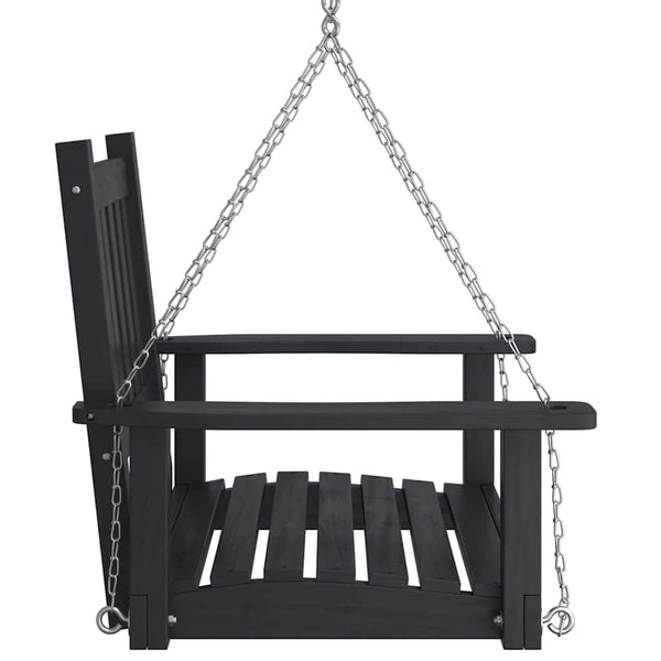 Garten Hängesessel Schwarz Tanne Massivholz