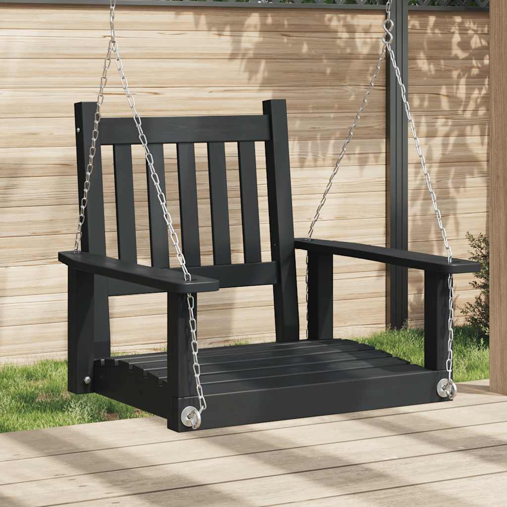 Garten Hängesessel Schwarz Tanne Massivholz