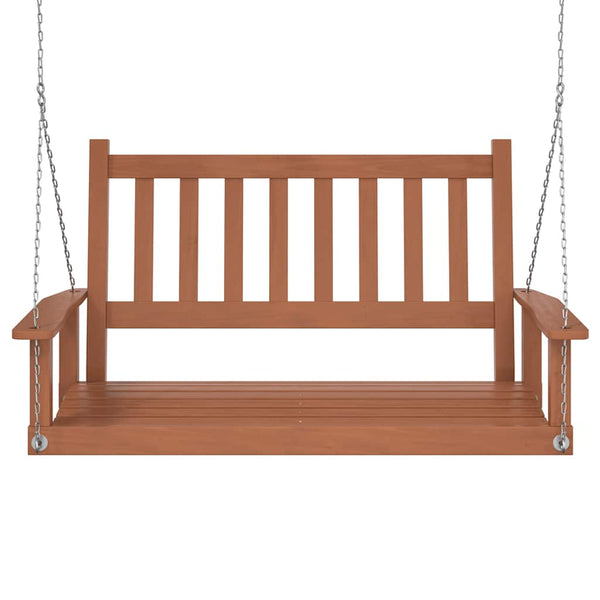 Hollywoodschaukel Braun Massivholz
