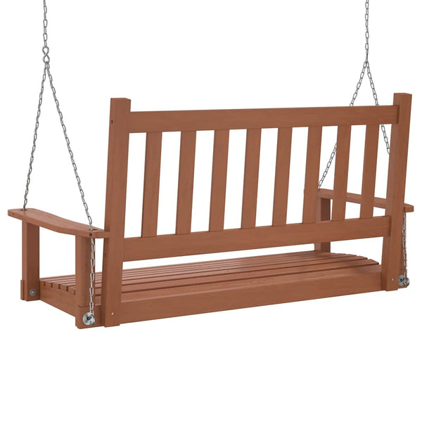 Hollywoodschaukel Braun Massivholz