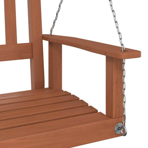 Hollywoodschaukel Braun Massivholz