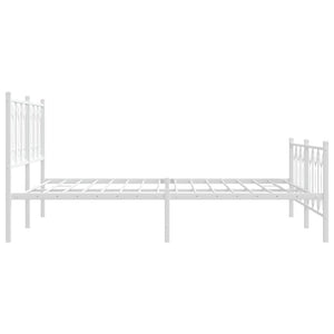 Bettgestell Metall Weiß 160x200 cm