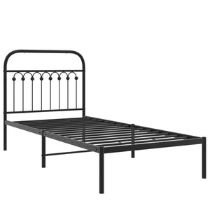 Bettgestell Metall Schwarz 90x200 cm