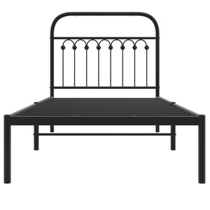 Bettgestell Metall Schwarz 90x200 cm
