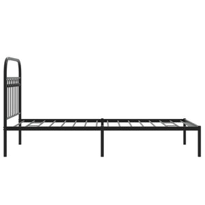 Bettgestell Metall Schwarz 90x200 cm