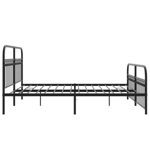 Metall Bettgestell 183x203 cm Schwarz
