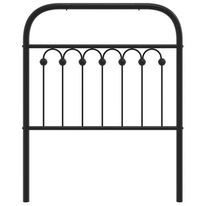 Schwarzes Metall Kopfteil 80 cm