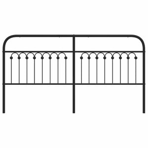 Metall Kopfteil Schwarz 180 cm