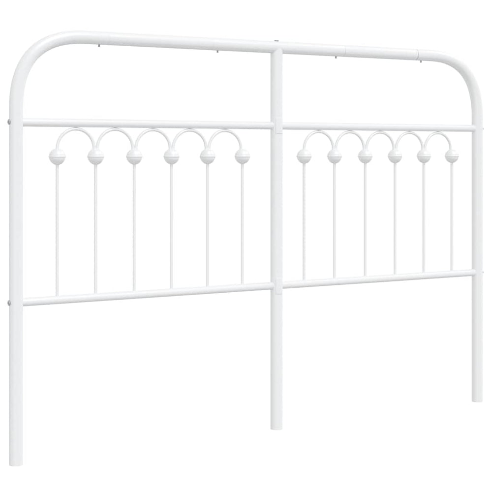 Ersatz-Kopfteil Metall Weiß 135cm