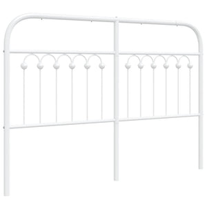 Ersatz-Kopfteil Metall Weiß 135cm