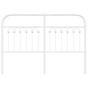 Ersatz-Kopfteil Metall Weiß 135cm