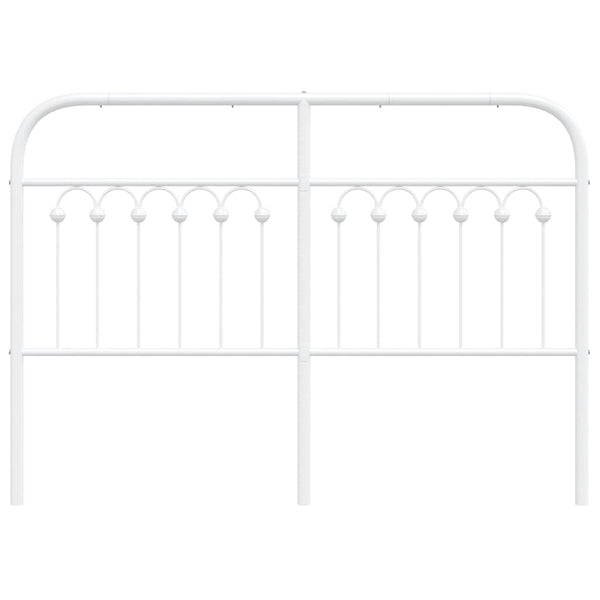 Ersatz-Kopfteil Metall Weiß 135cm