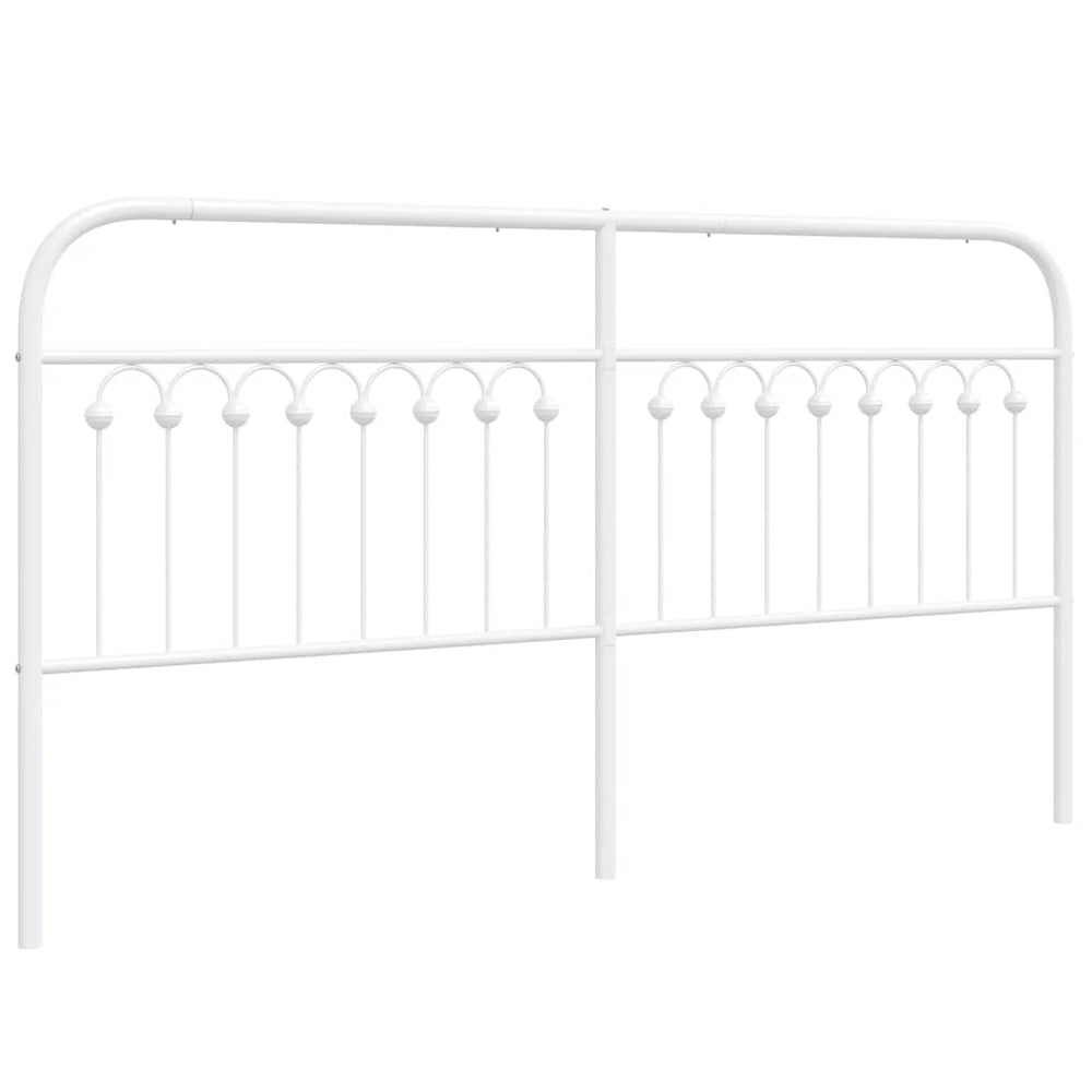 Metall Kopfteil Weiß 180 cm