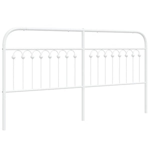 Metall Kopfteil Weiß 180 cm